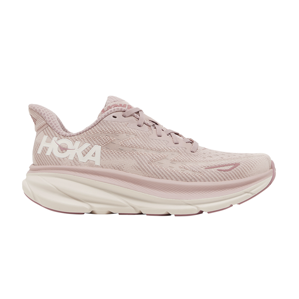 Pre-owned Hoka One One Wmns Clifton 9 'pale Mauve' In Pink