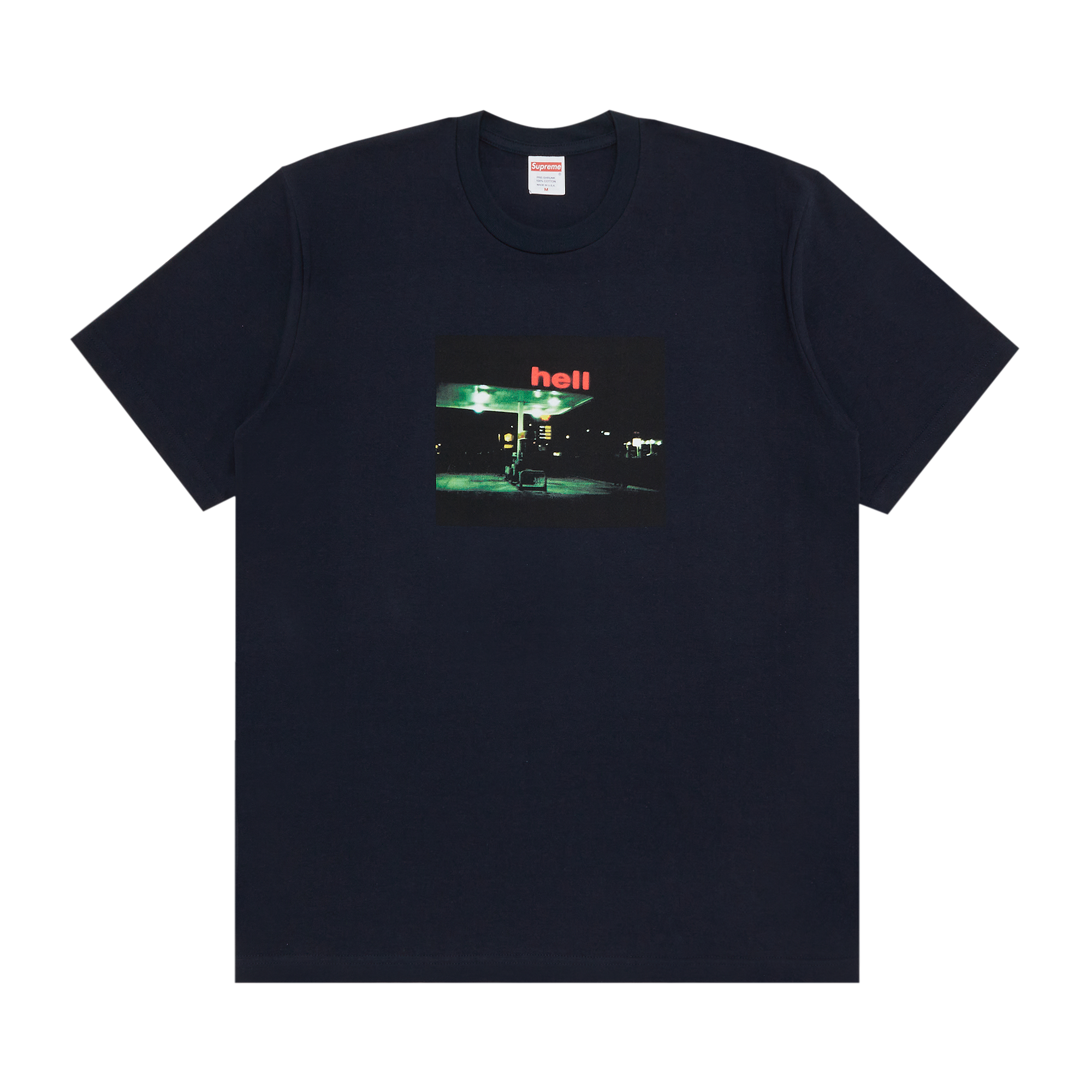 Pre-owned Supreme Hell Tee 'navy' In Blue