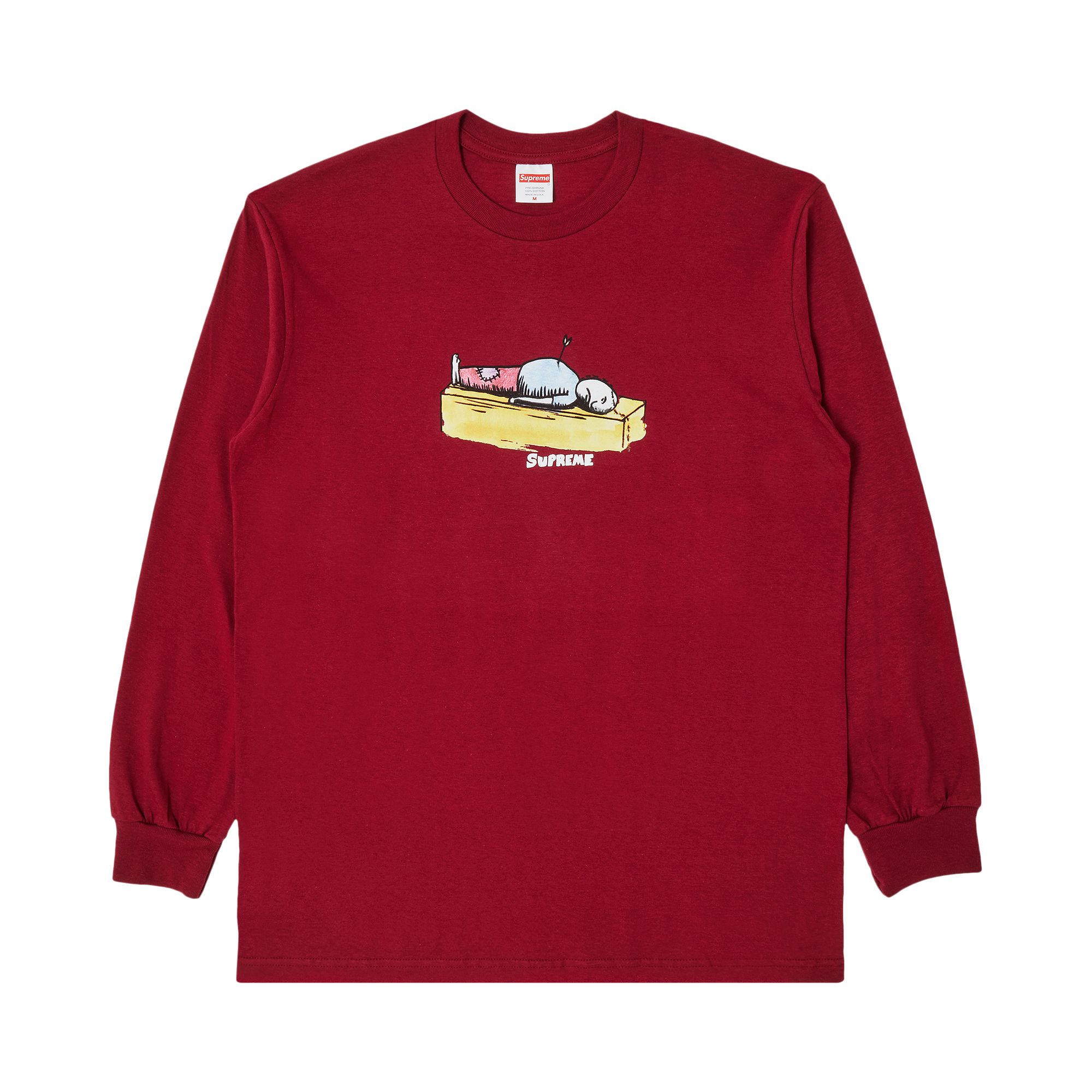 Pre-owned Supreme Neil Blender Arrow Long-sleeve Tee 'cardinal' In Red
