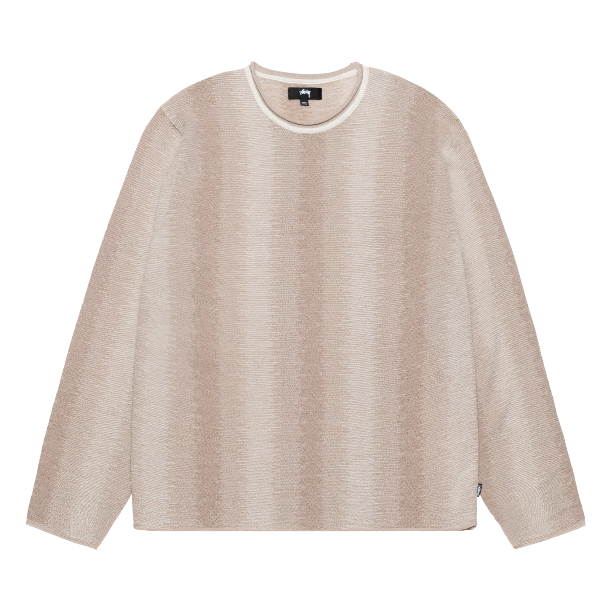 Pre-owned Stussy Shadow Stripe Sweater 'natural' In Cream