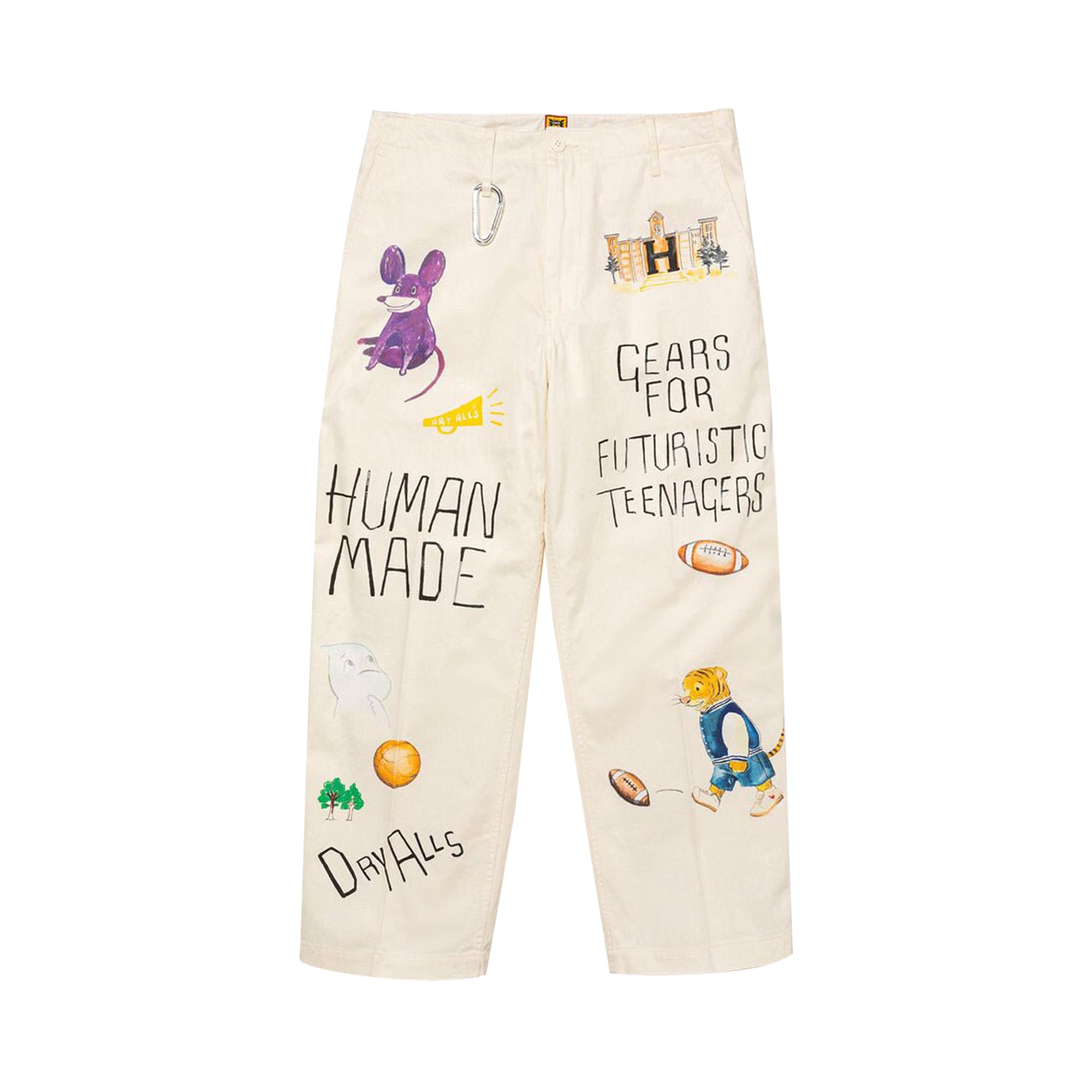 Pre-owned Human Made Printed Chino Pants 'white'