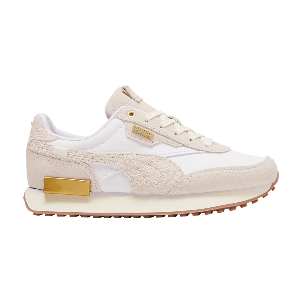 Pre-owned Puma Wmns Future Rider Ped 'white Frosted Ivory'