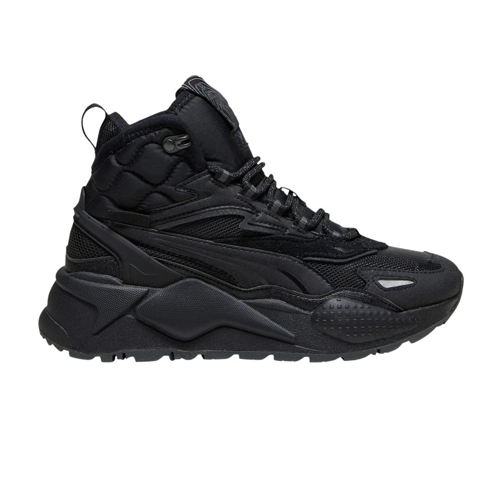 Pre-owned Puma Rs-x High Big Kid 'black Shadow Grey' | Kid's Size 4.5