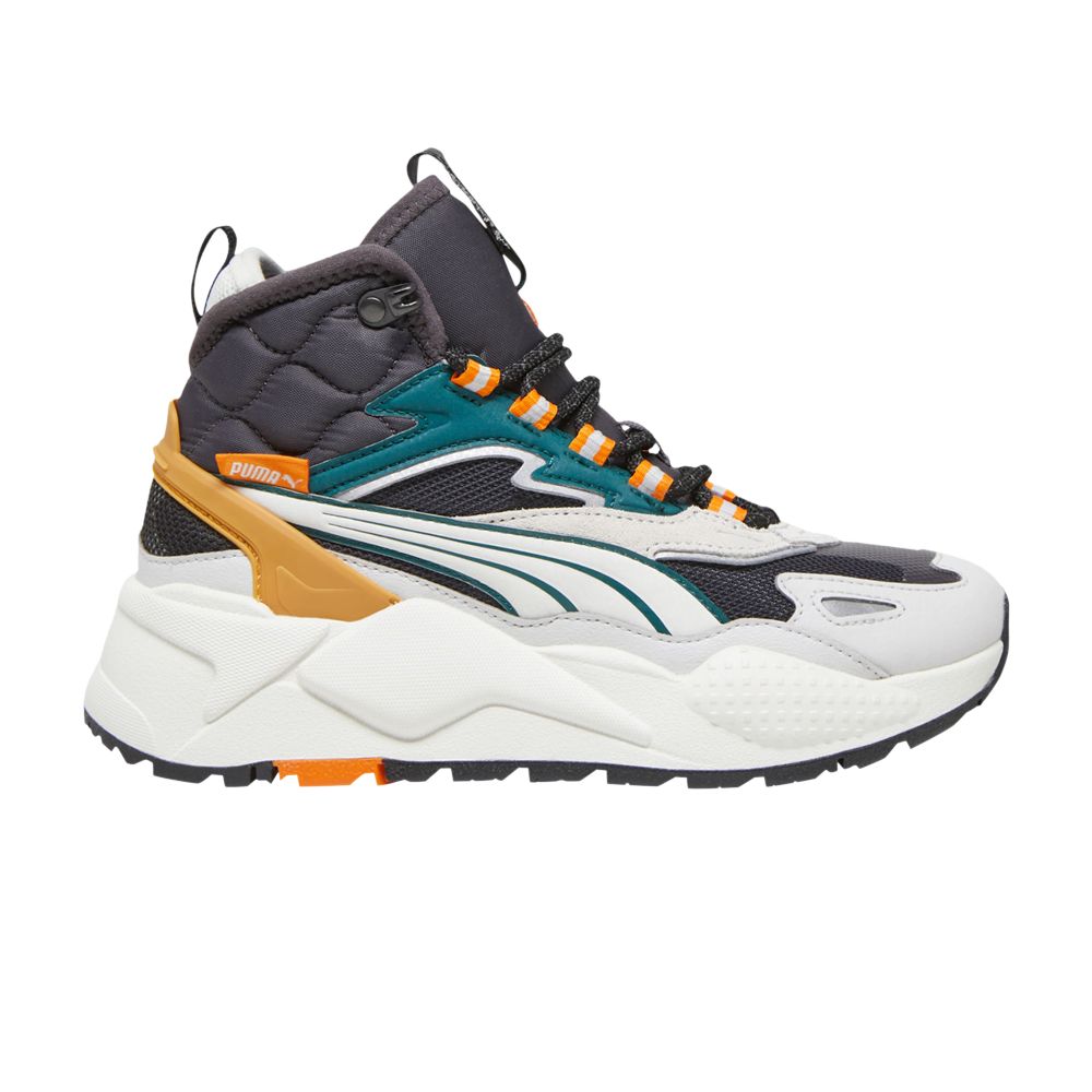 Pre-owned Puma Rs-x High Big Kid 'dark Coal Vapor Grey' | Kid's Size 4.5