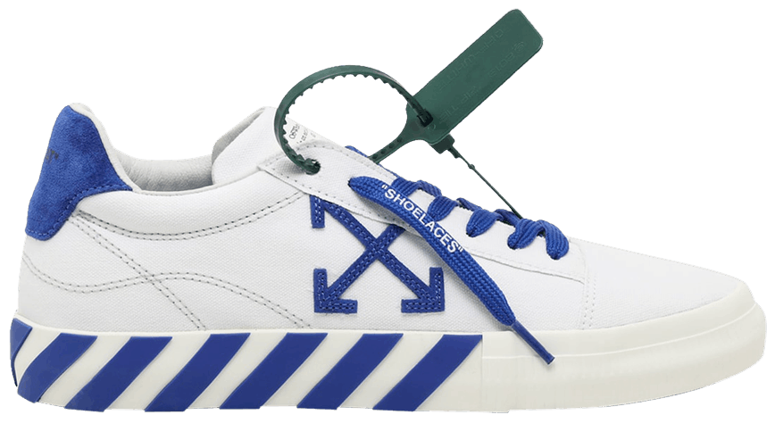 Buy OffWhite Vulc Sneaker 'White Navy Blue' OMIA085S22FAB001 0146 GOAT