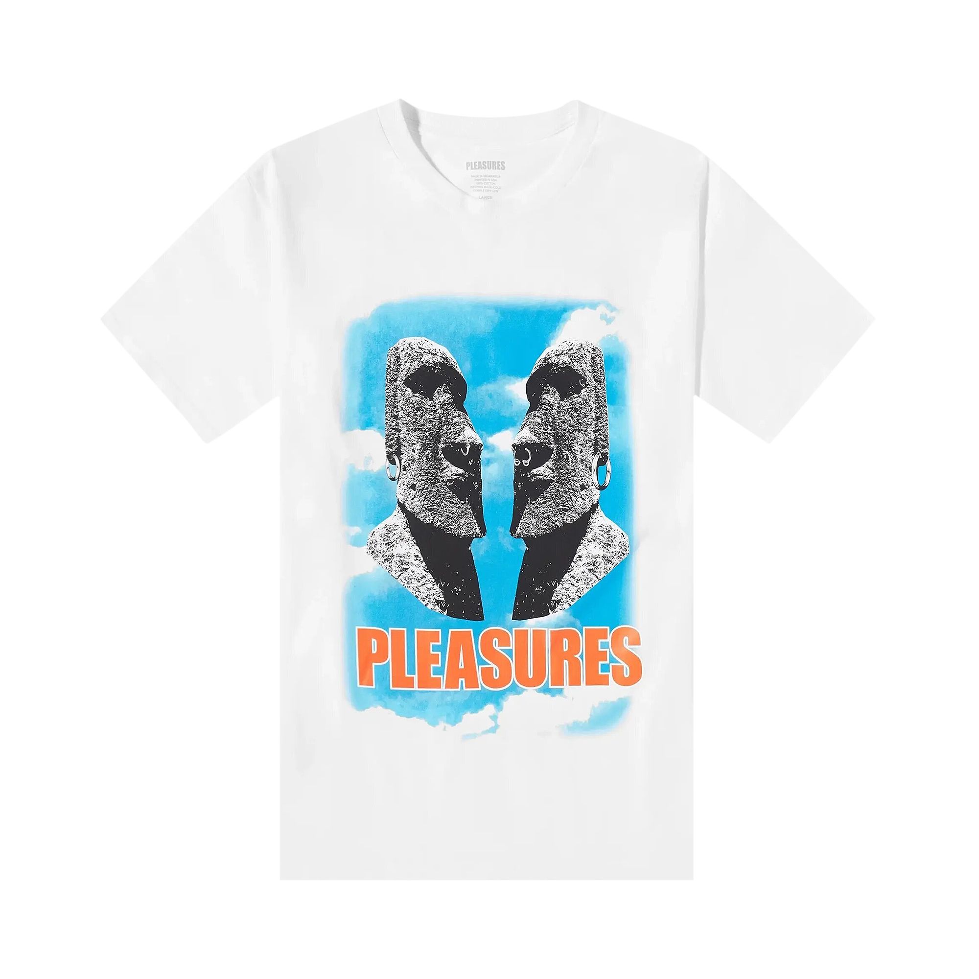 Pre-owned Pleasures Out Of My Head T-shirt 'white'