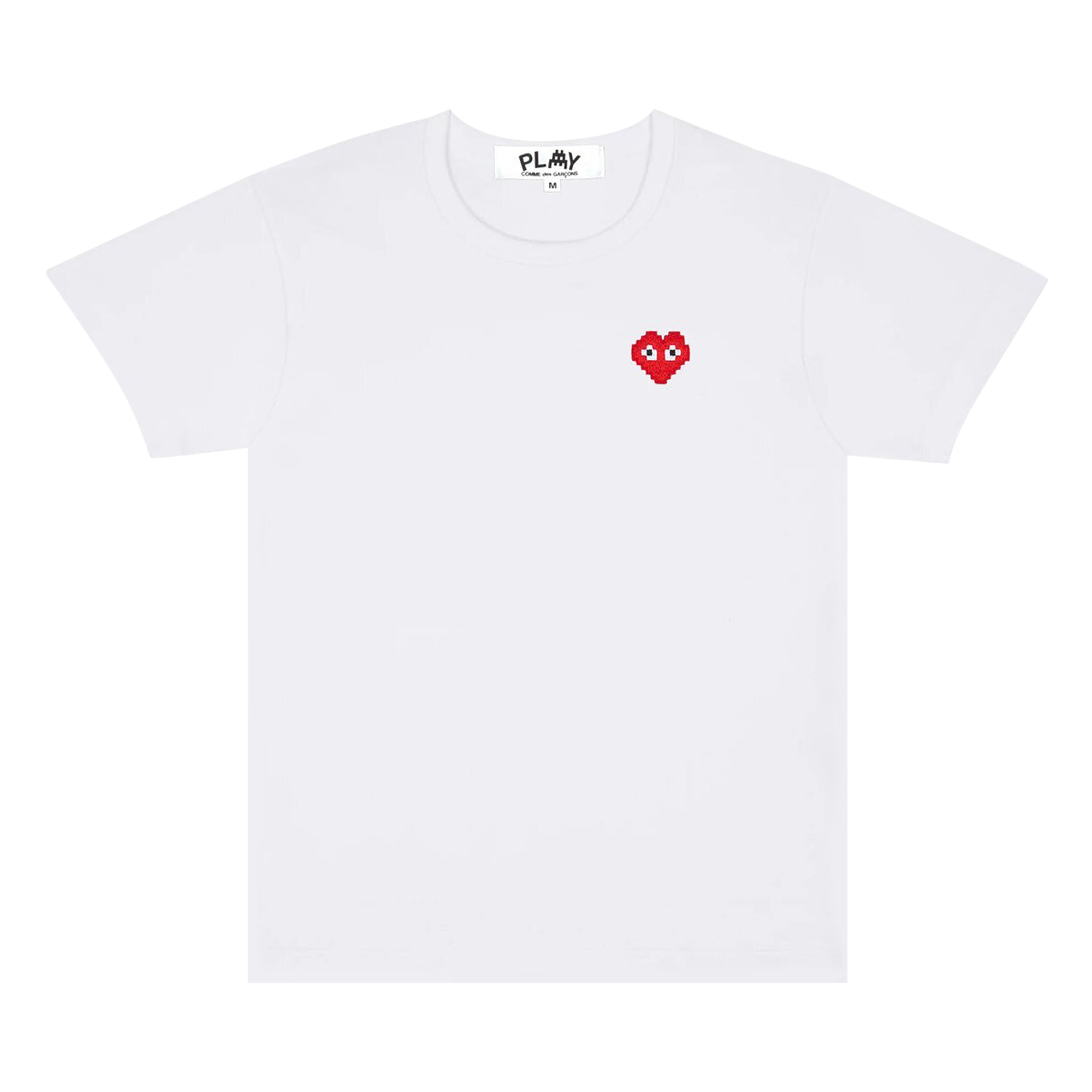 Pre-owned Comme Des Garçons Play X Invader Mini Logo T-shirt 'white'