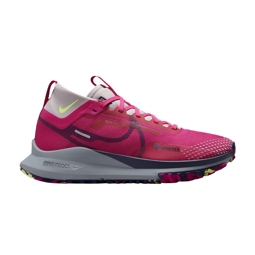 Pre-owned Nike Wmns React Pegasus Trail 4 Gore-tex 'fireberry Purple Ink' In Pink