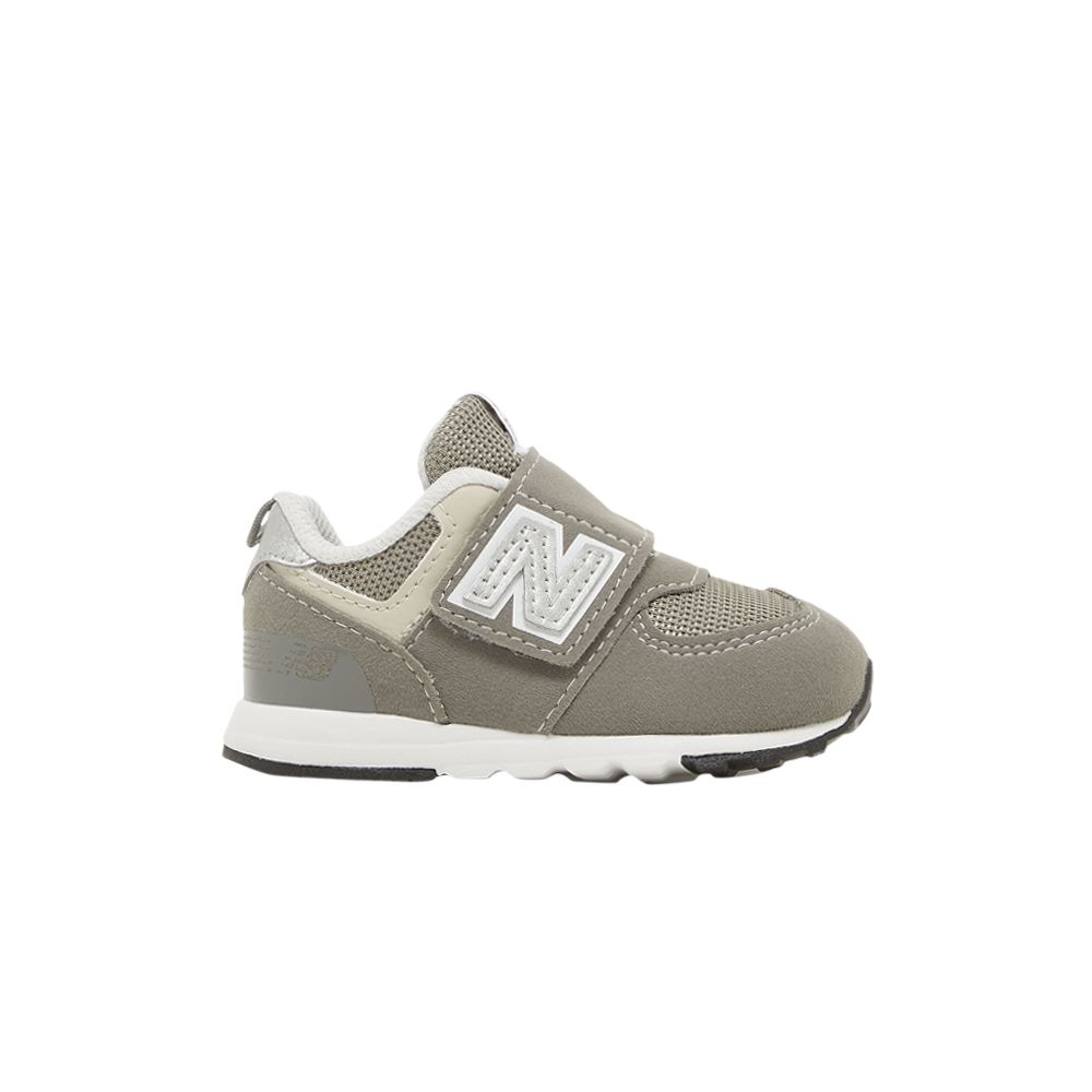 Pre-owned New Balance 574 New-b Hook & Loop Toddler 'rain Cloud Silver Metallic' | Infant Size 5.5