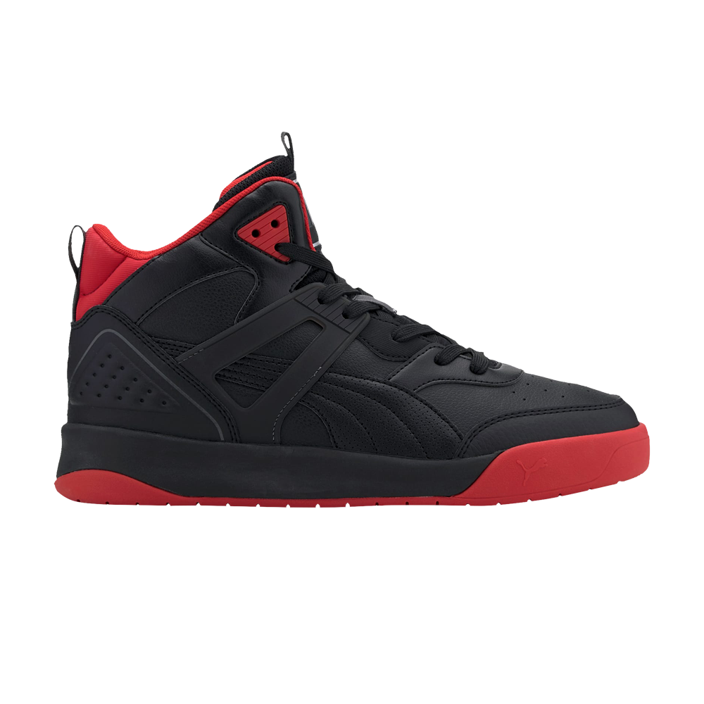 Pre-owned Puma Backcourt Mid 'black Red'