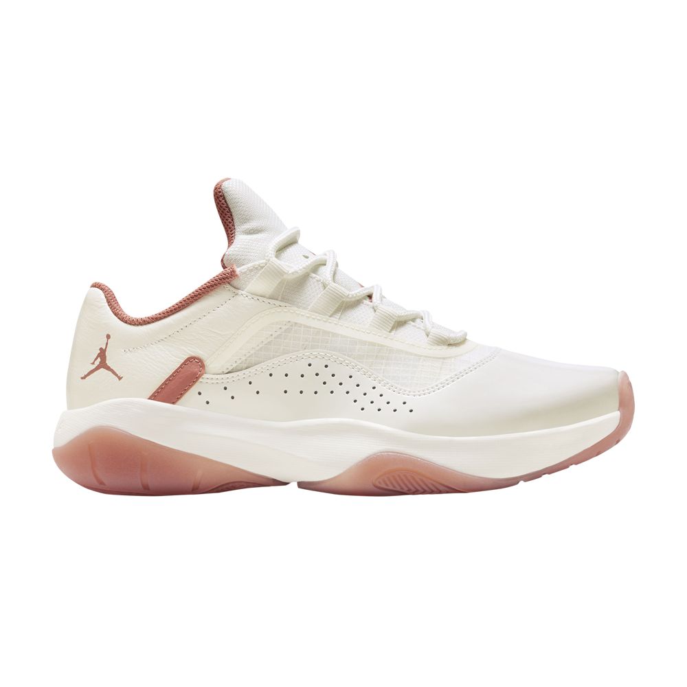 Pre-owned Air Jordan Wmns 11 Cmft Low 'sail Sky J Orange' In Cream