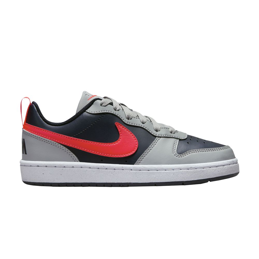 Pre-owned Nike Court Borough Low Recraft Gs 'light Smoke Bright Crimson' | Grey | Kid's Size 3.5
