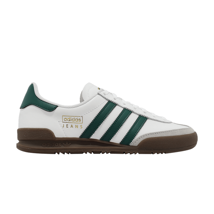 Adidas originals jeans trainers white hotsell