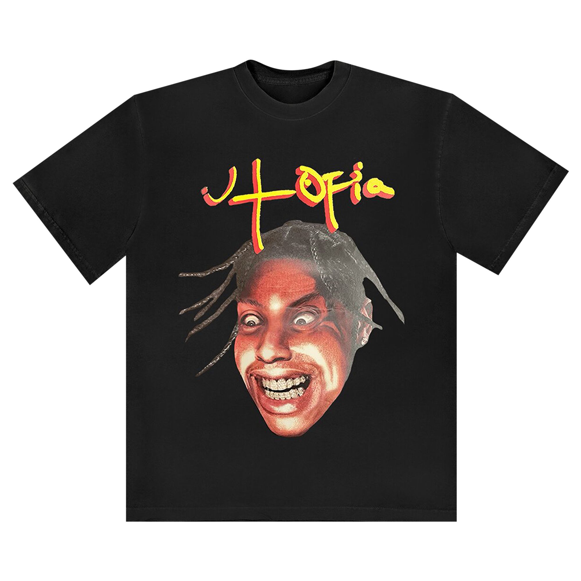 Pre-owned Cactus Jack By Travis Scott Utopia Tee Ii 'black'