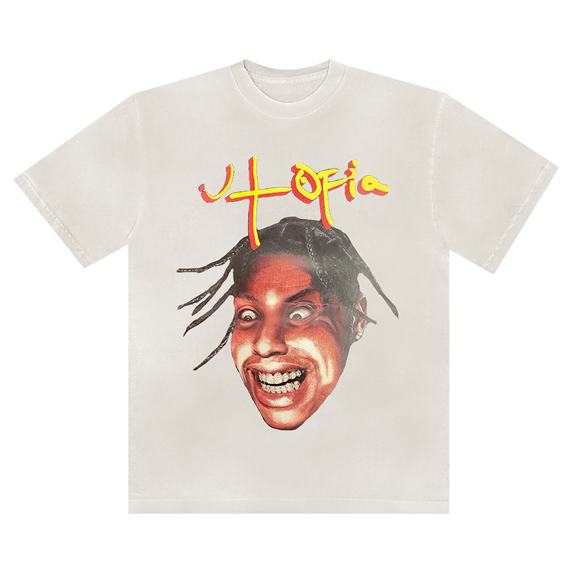 Pre-owned Cactus Jack By Travis Scott Utopia Tee 3 'off White'