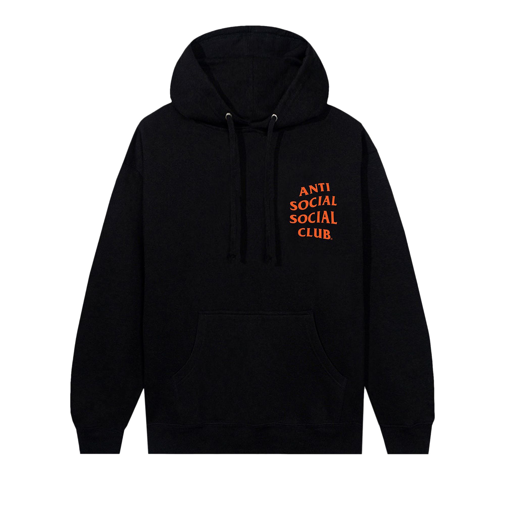 Anti Social Social Club Halloween Mind Games Hoodie 'Black/Orange' | Men's Size L