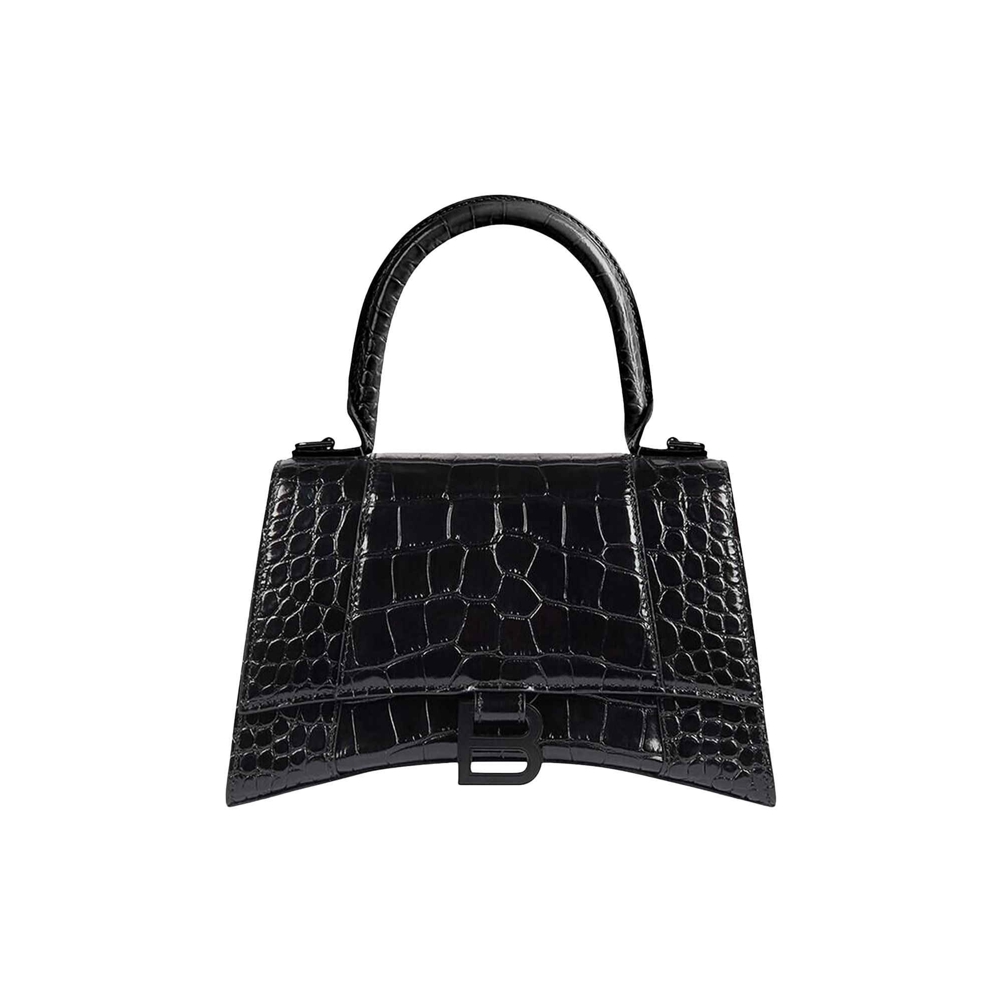 BALENCIAGA BALENCIAGA HOURGLASS SMALL TOP HANDLE BAG 'BLACK'