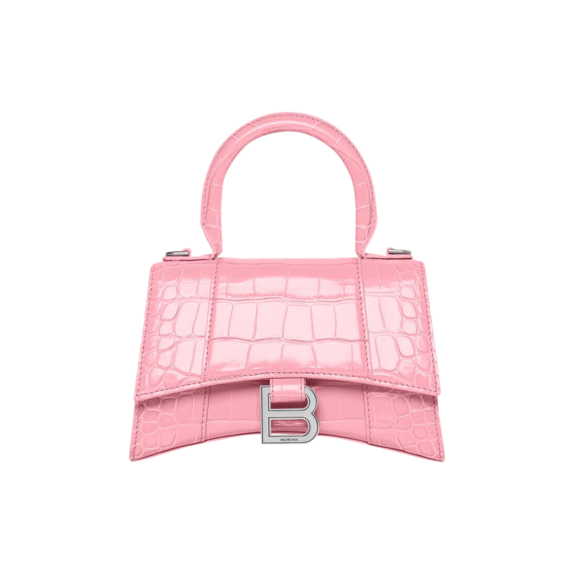 Pre-owned Balenciaga Mini Hourglass Top Handle Bag 'sweet Pink'