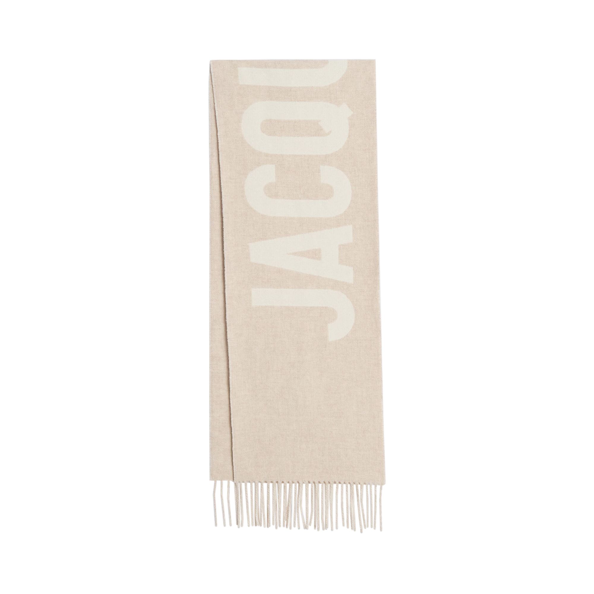 Pre-owned Jacquemus L'echarpe Scarf 'beige' In Tan