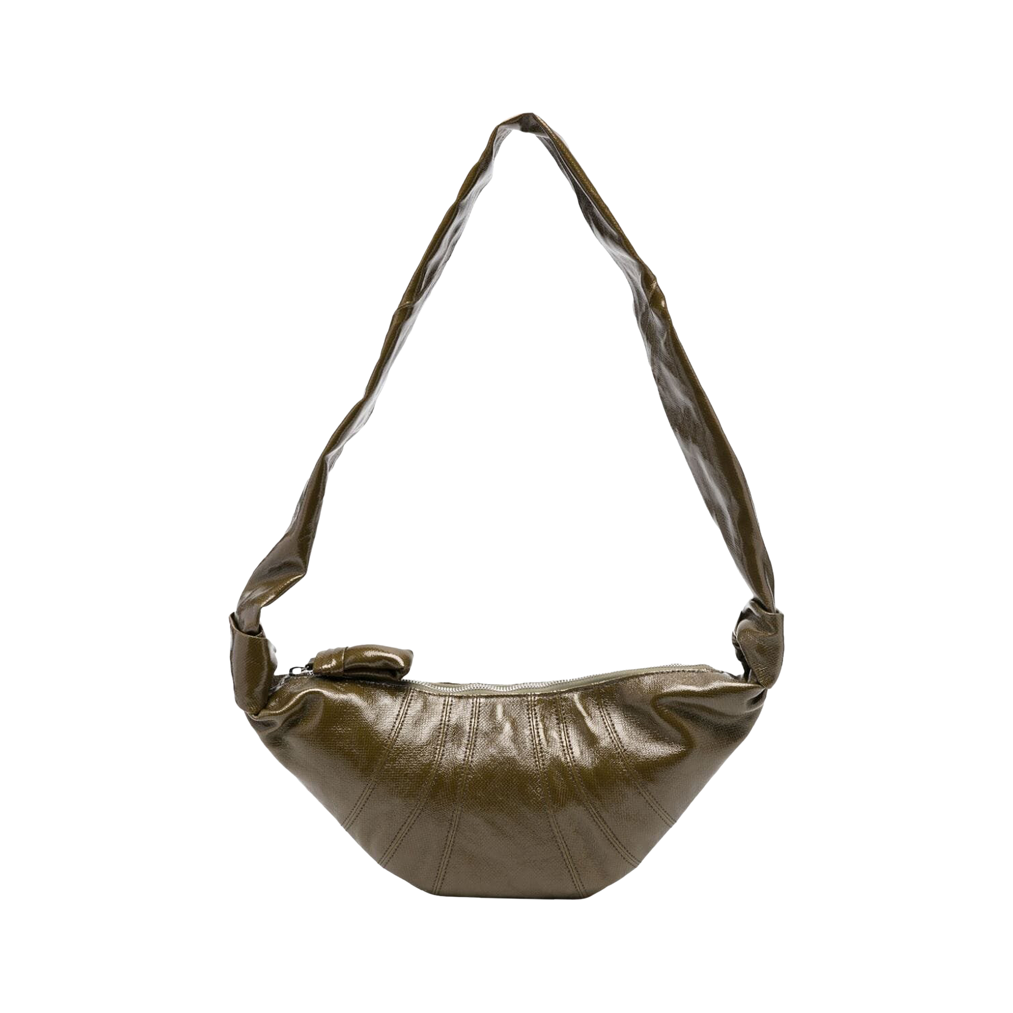 Pre-owned Lemaire Small Croissant Bag 'pistachio' In Brown