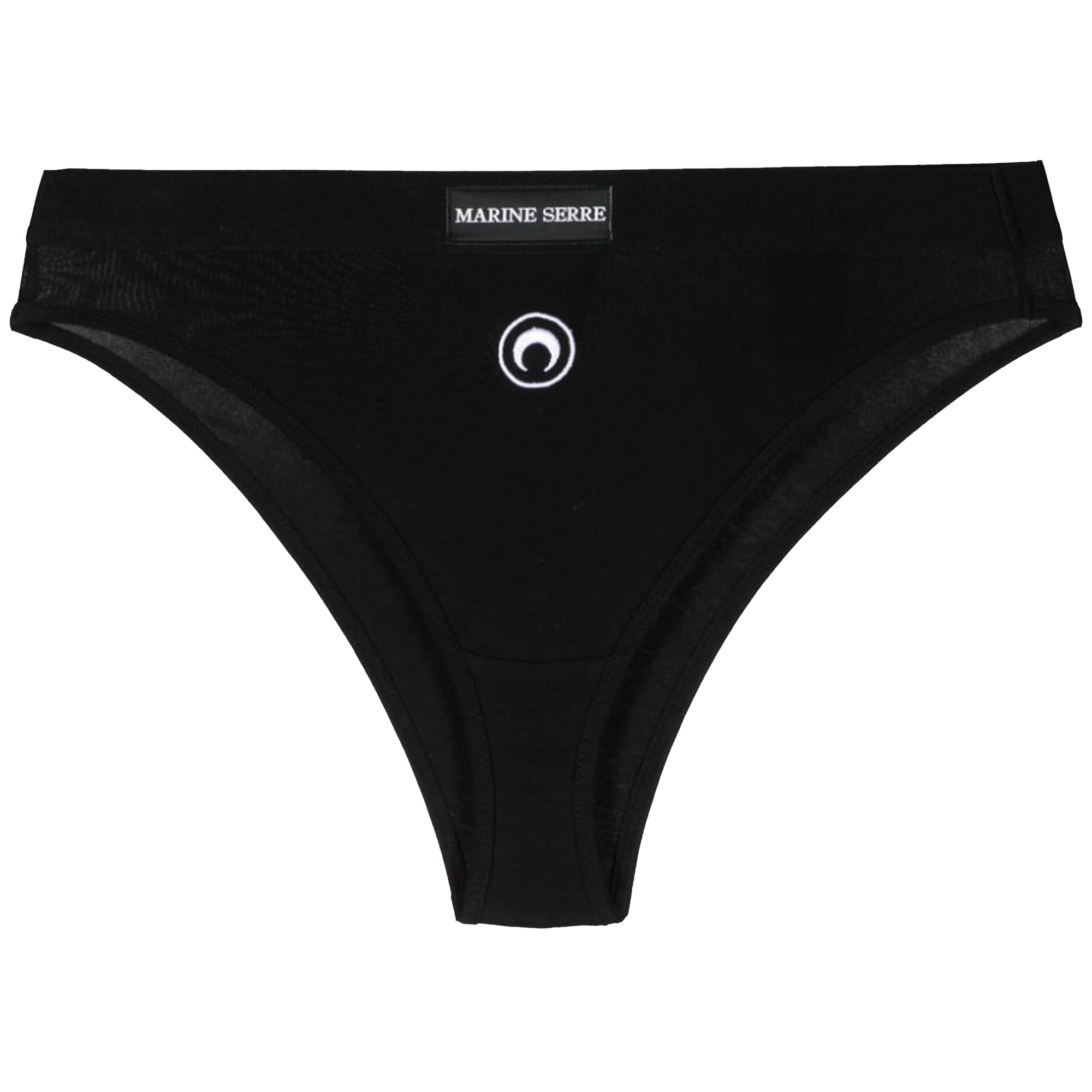 Pre-owned Marine Serre Embroidered Briefs 'black'