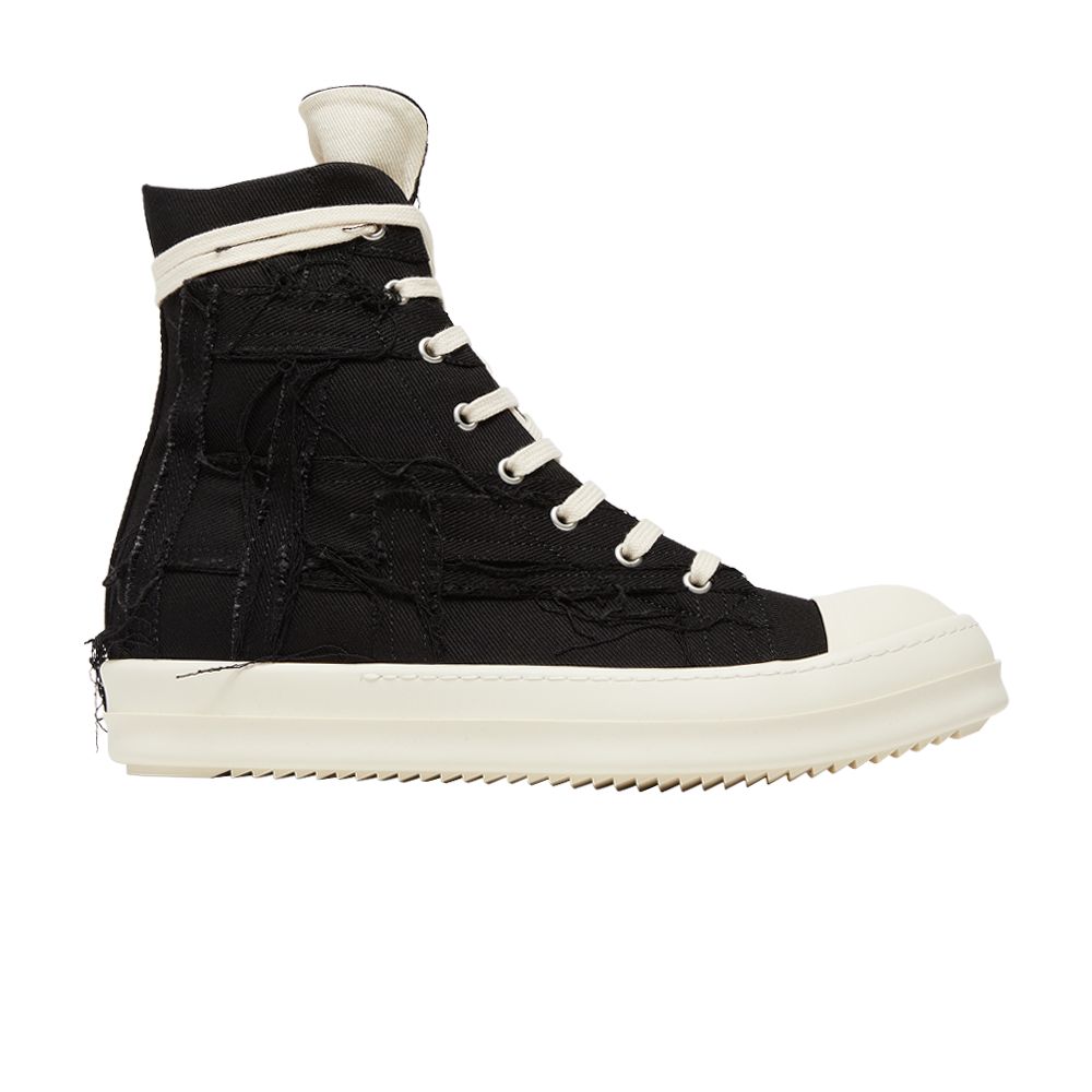 Pre-owned Rick Owens Drkshdw Luxor Slashed High 'black Milk' | Men's Size 44