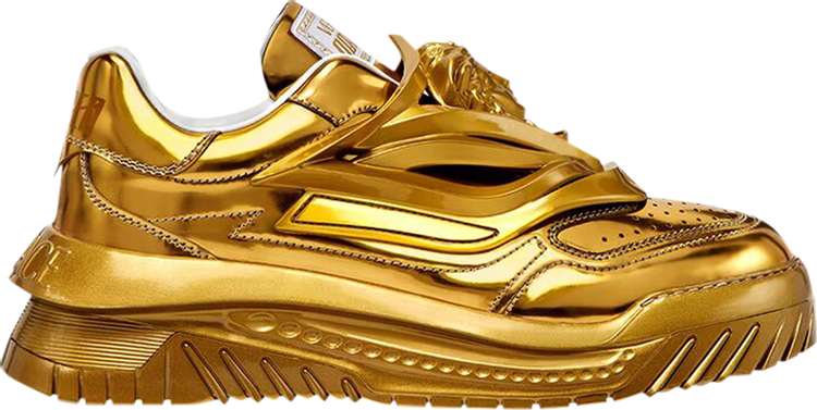 Versace Odissea Caged Rubber Medusa Sneaker 'Metallic Gold'