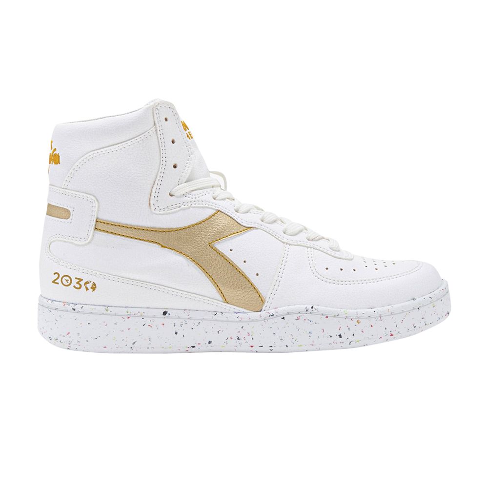 Diadora Mi Basket '2030 - White Rich Gold' | Men's Size 7.5 - 201-179038-C5363