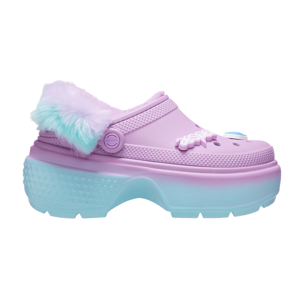 Pre-owned Crocs Aespa X Stomp Lined Clog 'heaven And Earth' In Purple