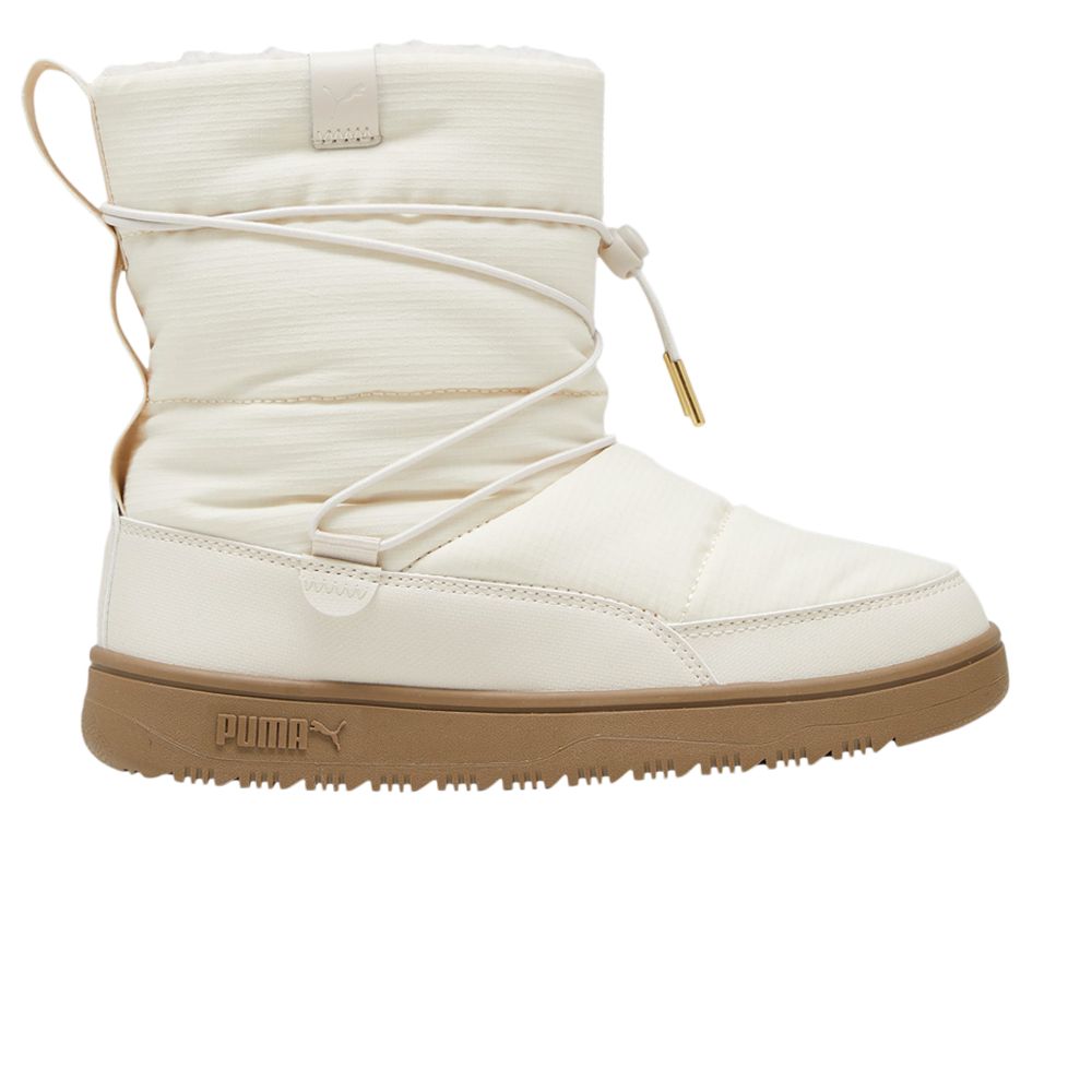 Pre-owned Puma Wmns Snowbae Boot 'alpine Snow Gum' In Cream