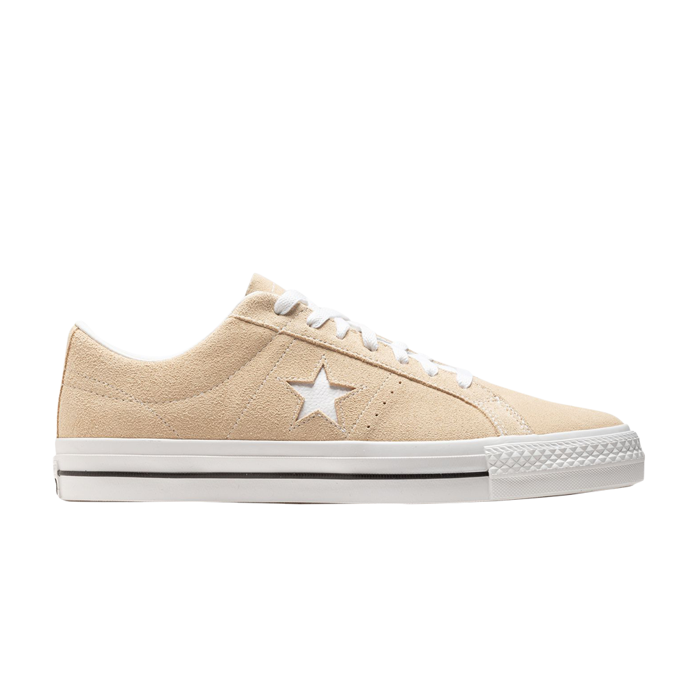 Pre-owned Converse One Star Pro Vintage Suede Low 'oat Milk' In Cream