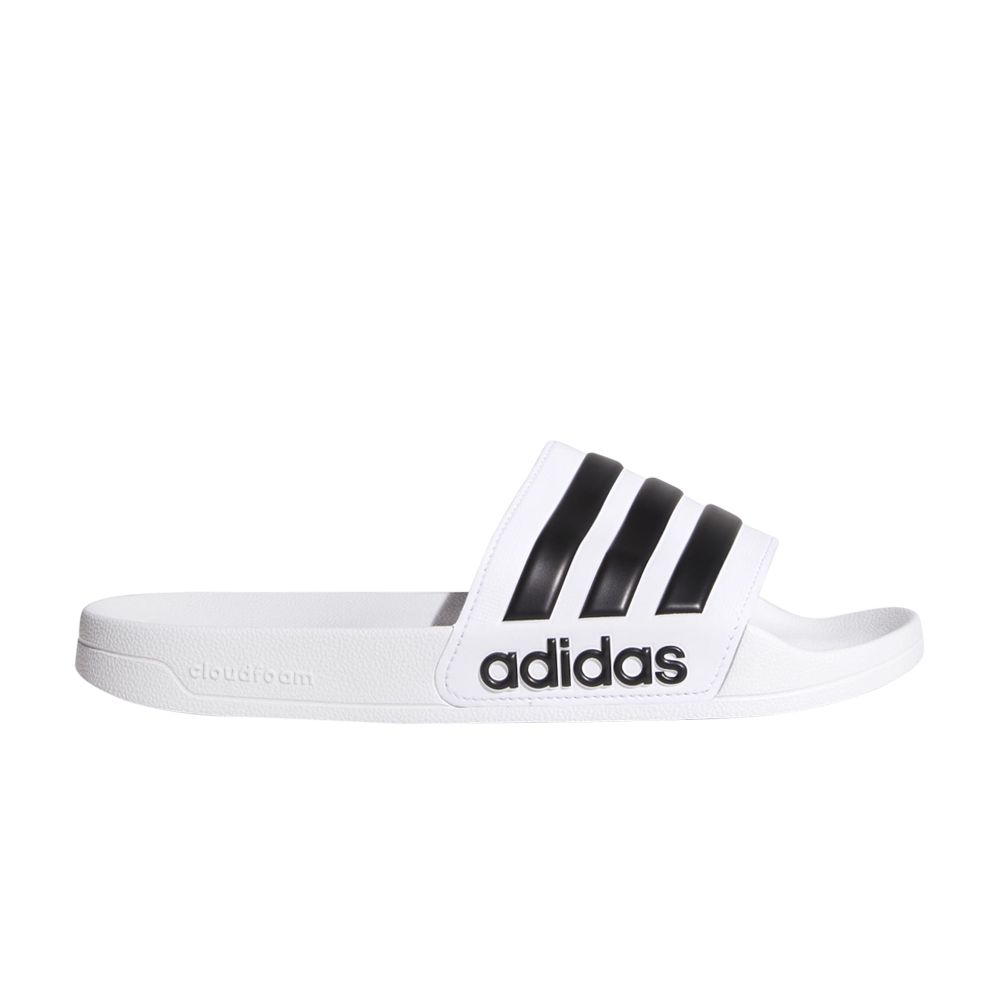 adidas Adilette Shower Slide 'White Black' | Men's Size 16