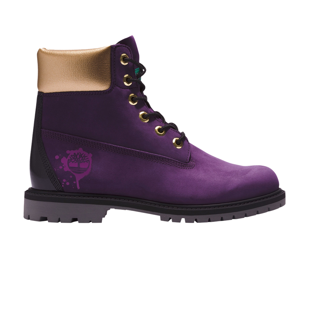 Pre-owned Timberland Wmns 6 Inch Premium Boot 'hip Hop Royalty' In Purple