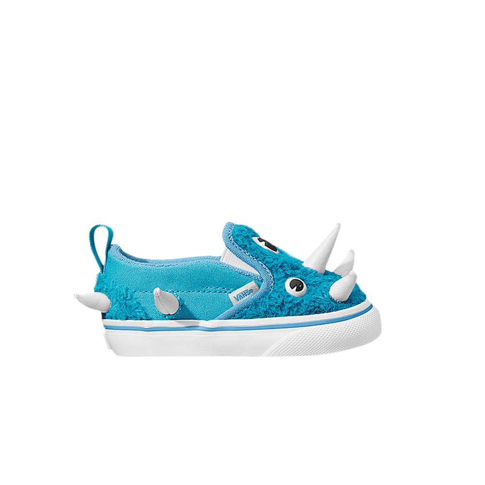 Pre-owned Vans Slip-on V Toddler 'monster' | Blue | Infant Size 8.5