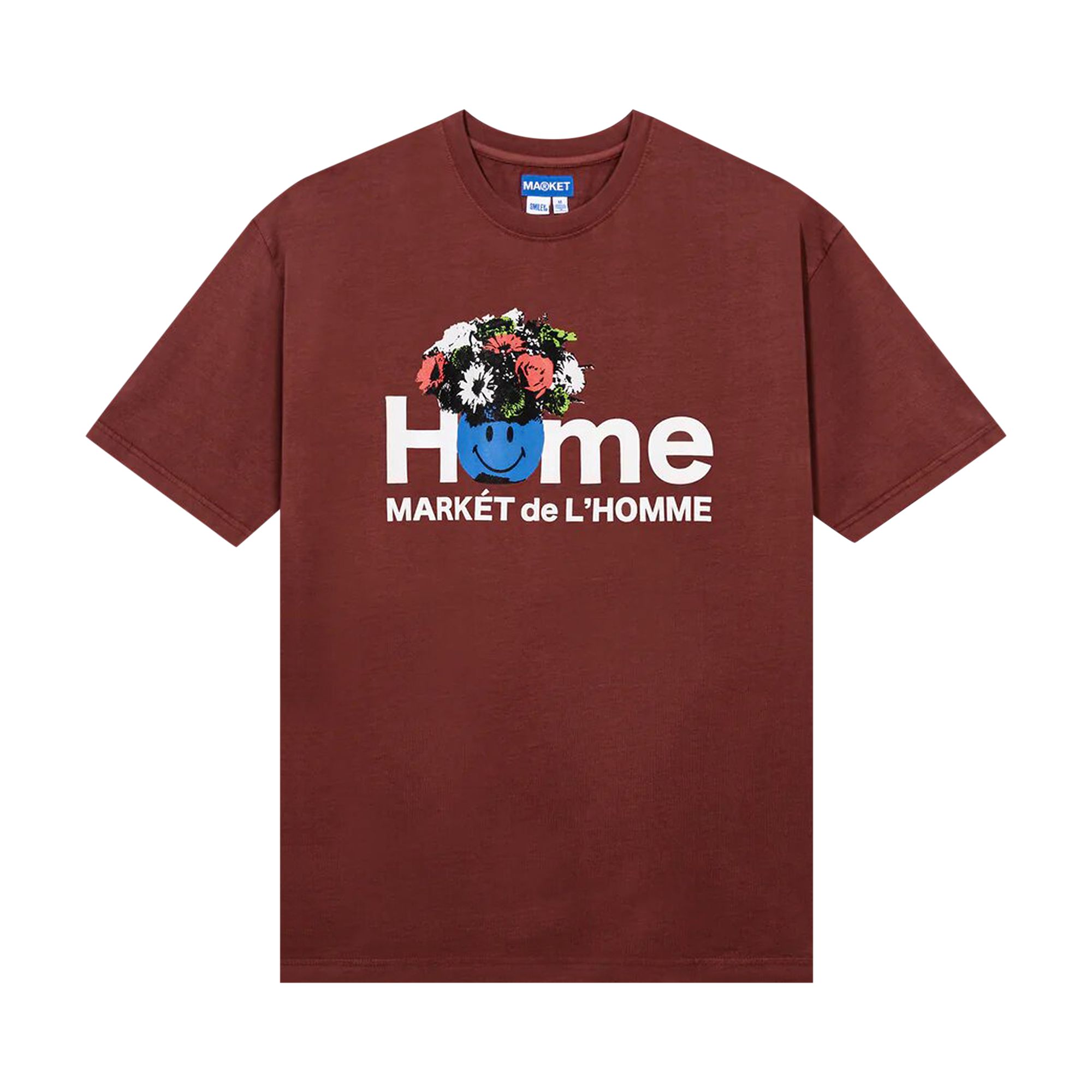 Pre-owned Market Smiley  De L'homme T-shirt 'berry' In Red