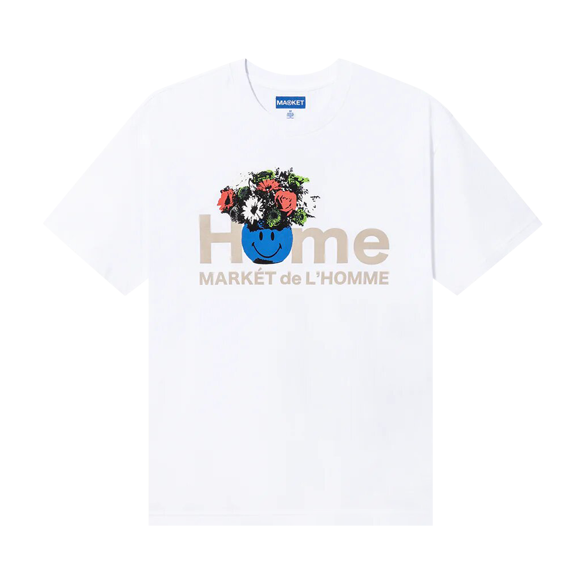 Pre-owned Market Smiley  De L'homme T-shirt 'white'