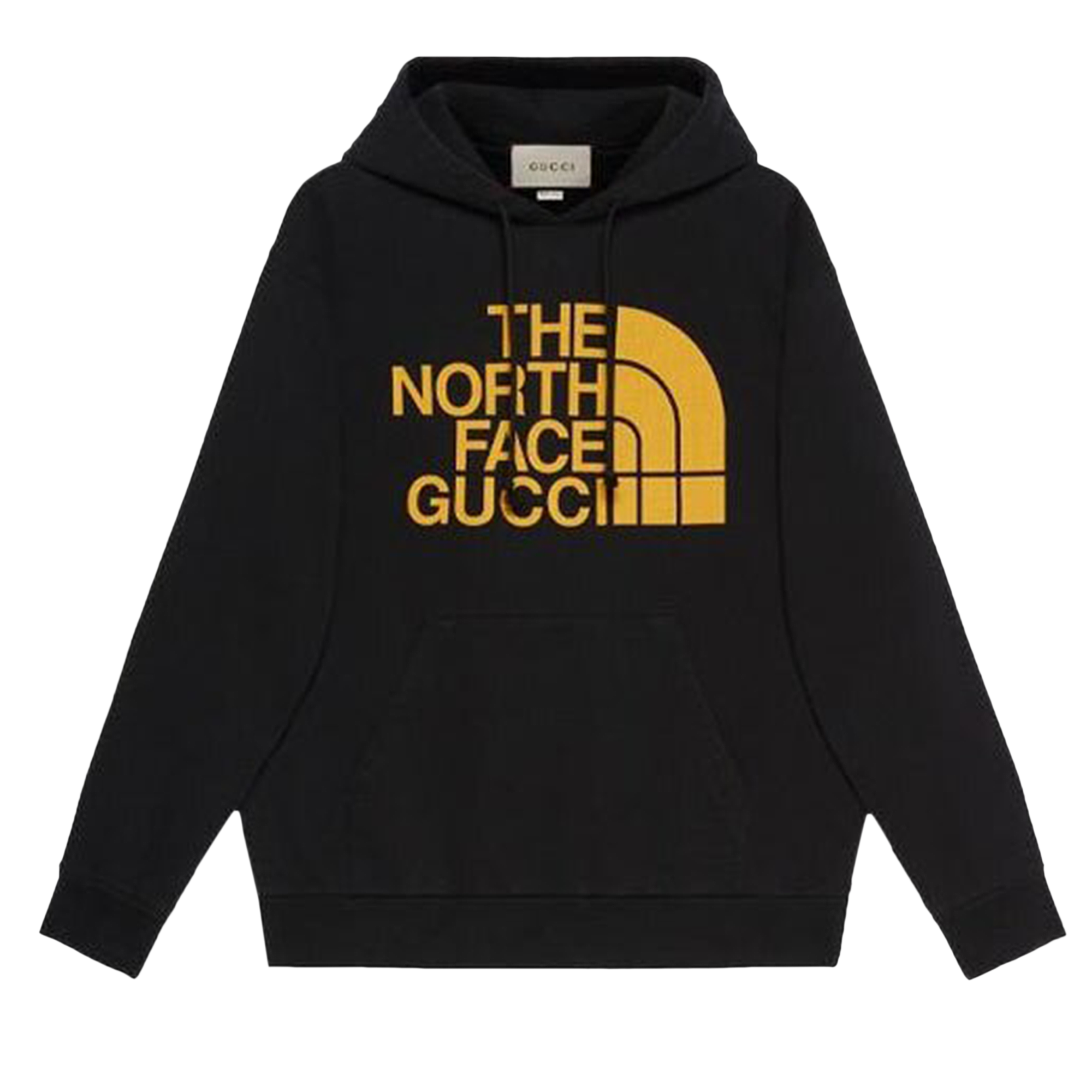 Pre-owned Gucci X The North Face Web Print Hoodie 'black'
