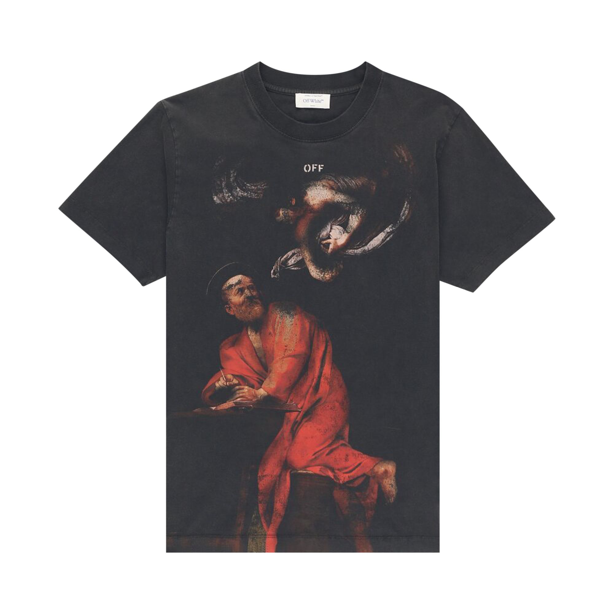Pre-owned Off-white Saint Matthew Slim Short-sleeve Tee 'black/multicolor'
