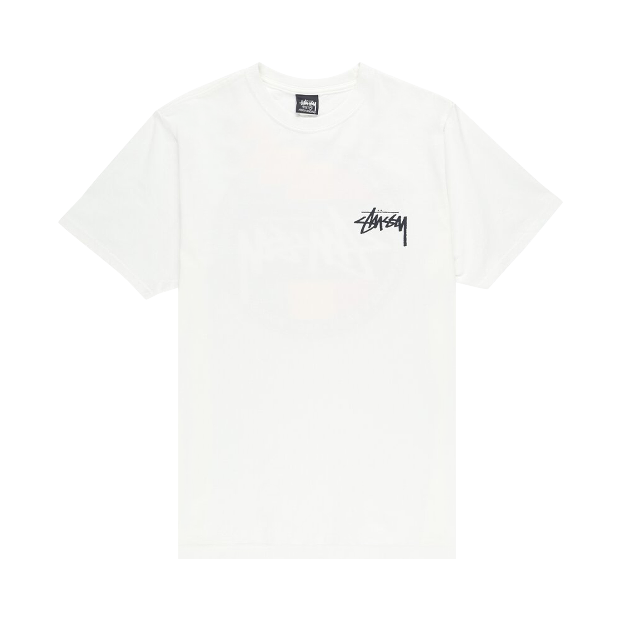 Pre-owned Stussy Classic Dot Tee 'white'