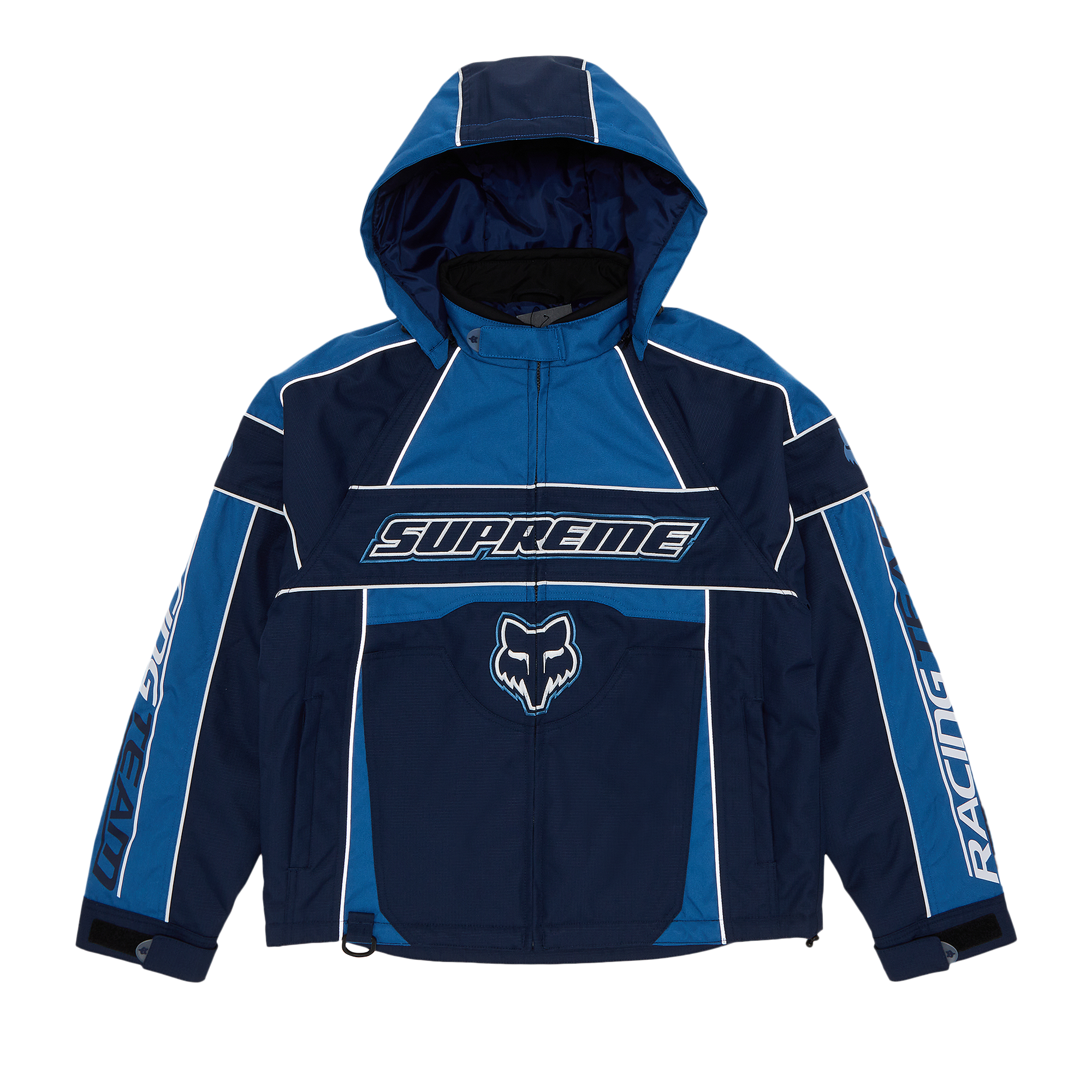 Pre-owned Supreme X Fox Racing Jacket 'blue'