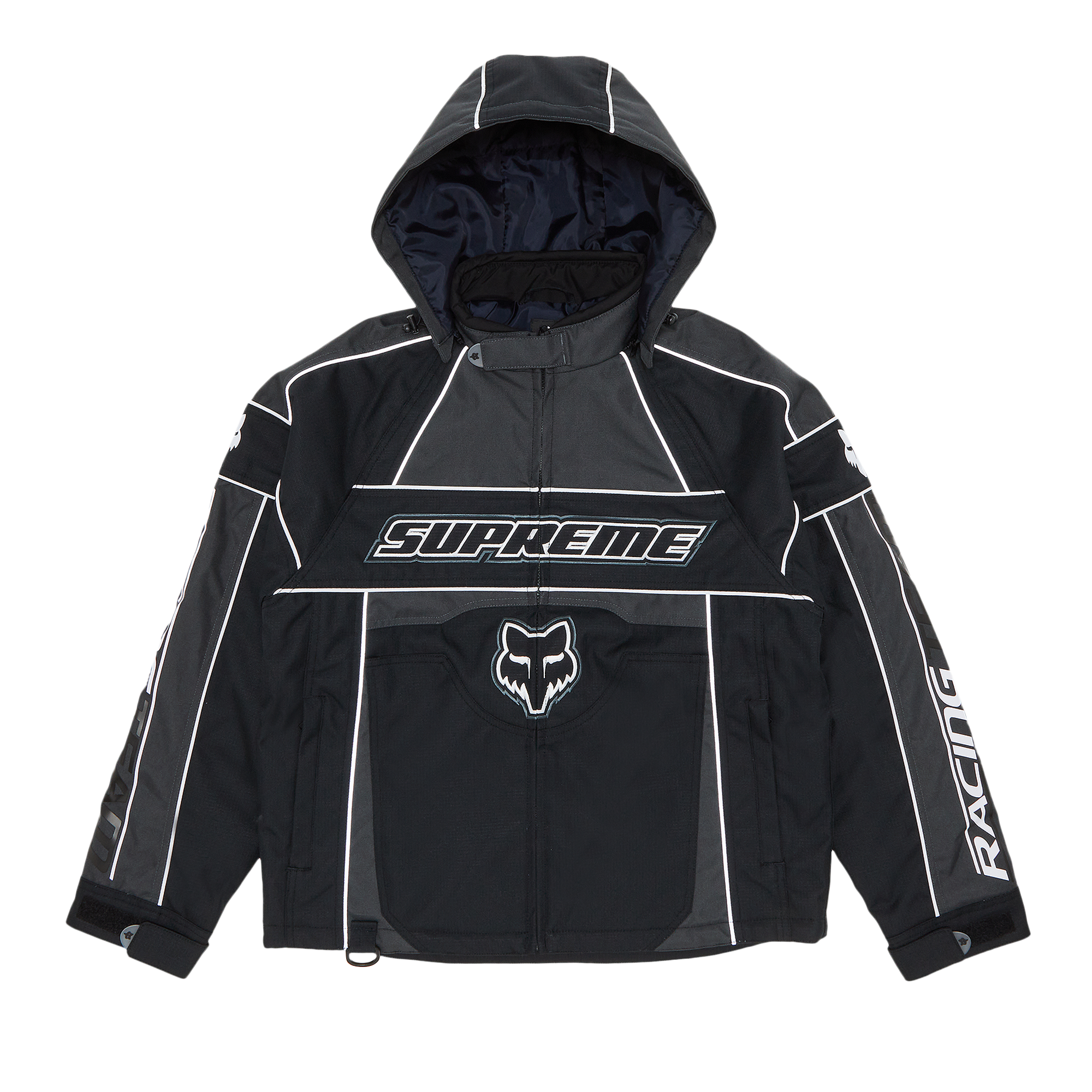 Pre-owned Supreme X Fox Racing Jacket 'black'