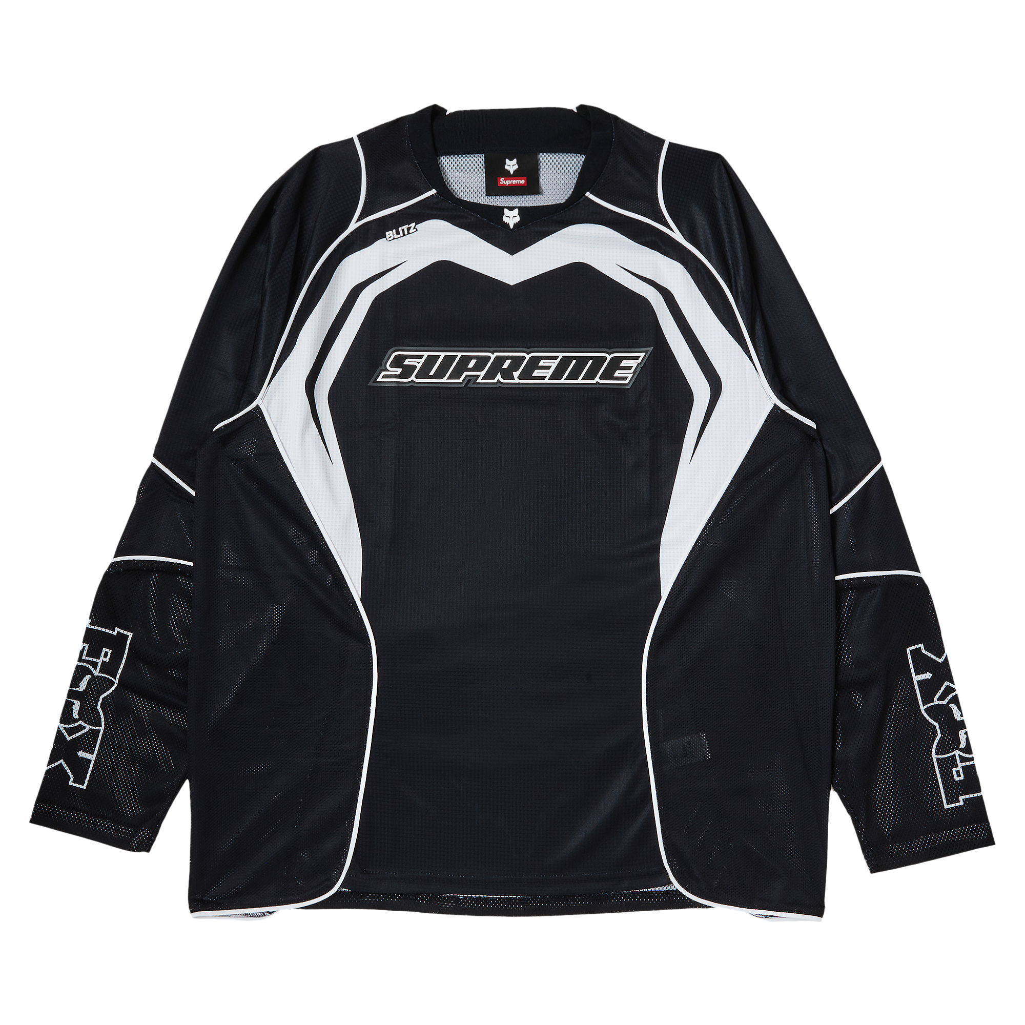 Pre-owned Supreme X Fox Racing Jersey 'black'