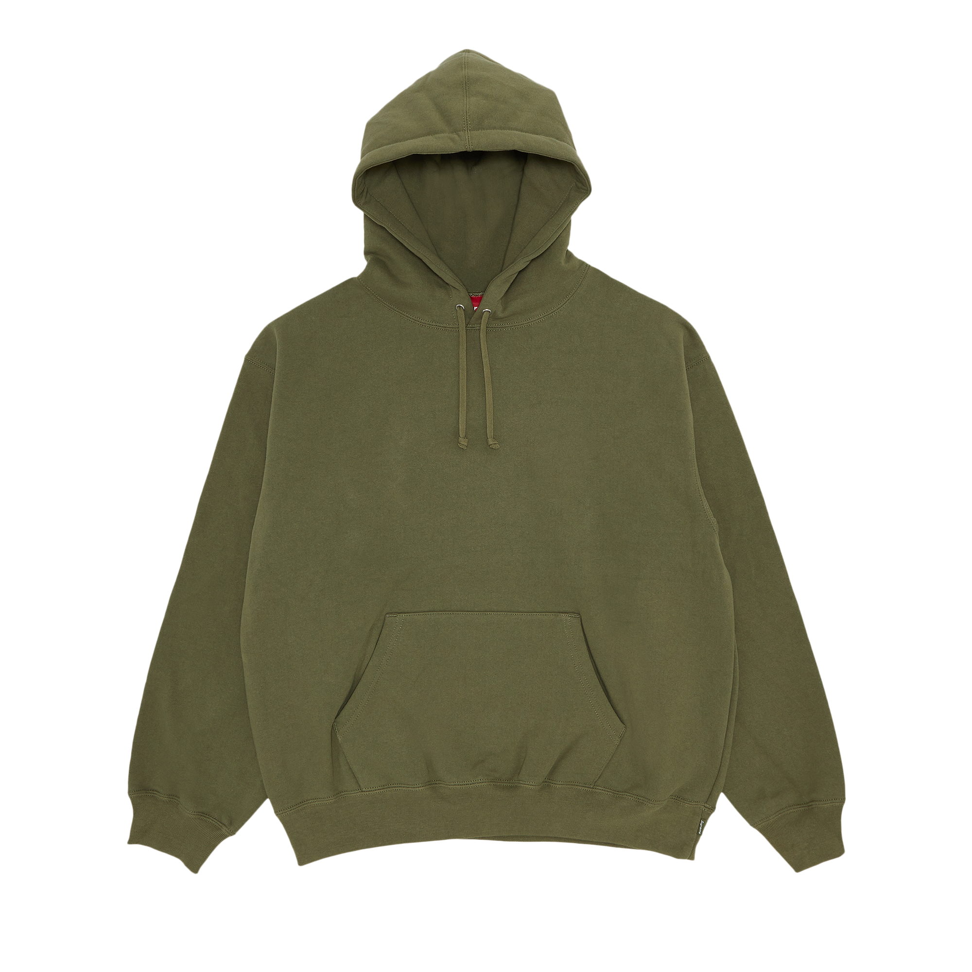 Pre-owned Supreme Satin Appliqué Hooded Sweatshirt 'light Olive' In Green