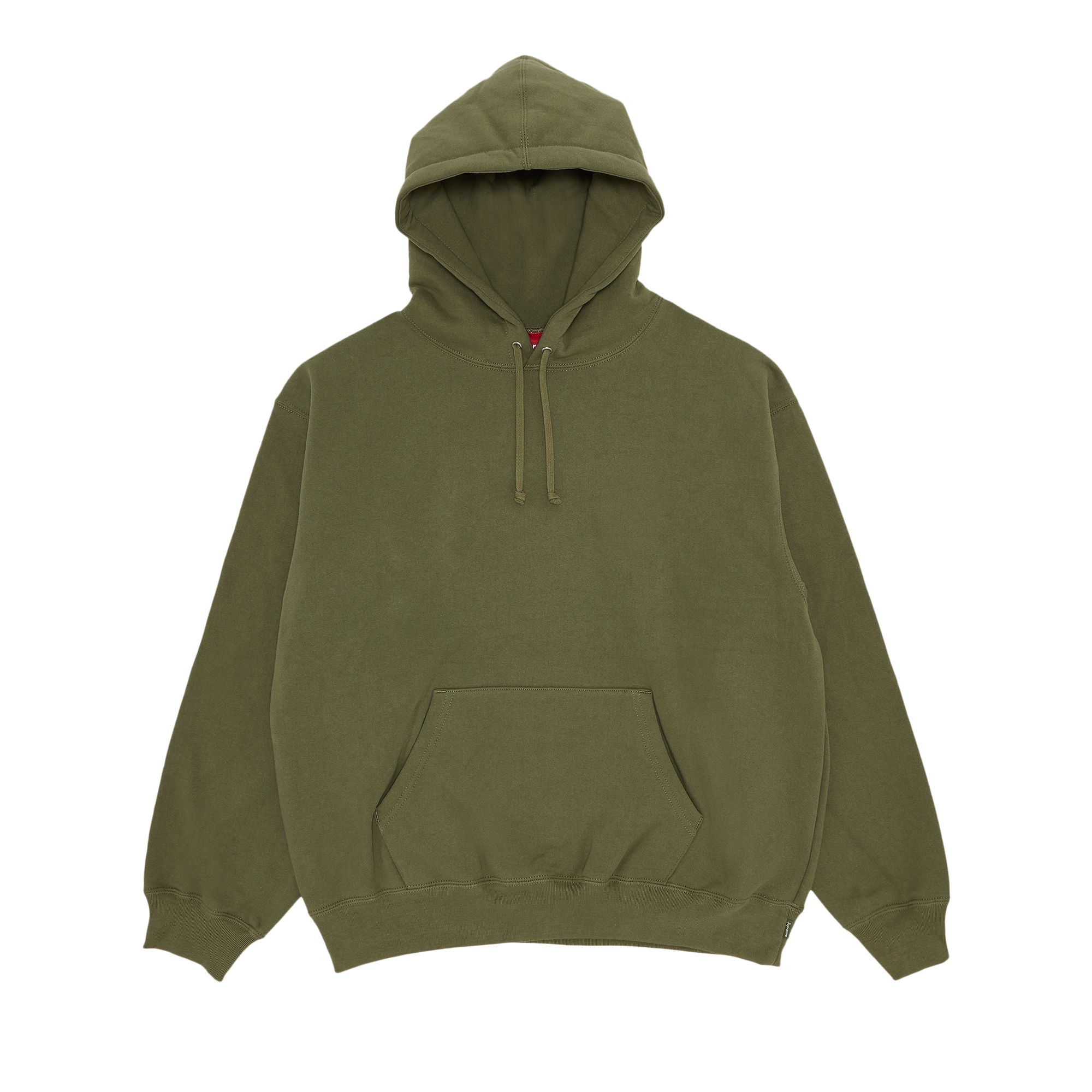 Supreme Satin Appliqué Hooded Sweatshirt 'Light Olive' | Green | Men's Size L