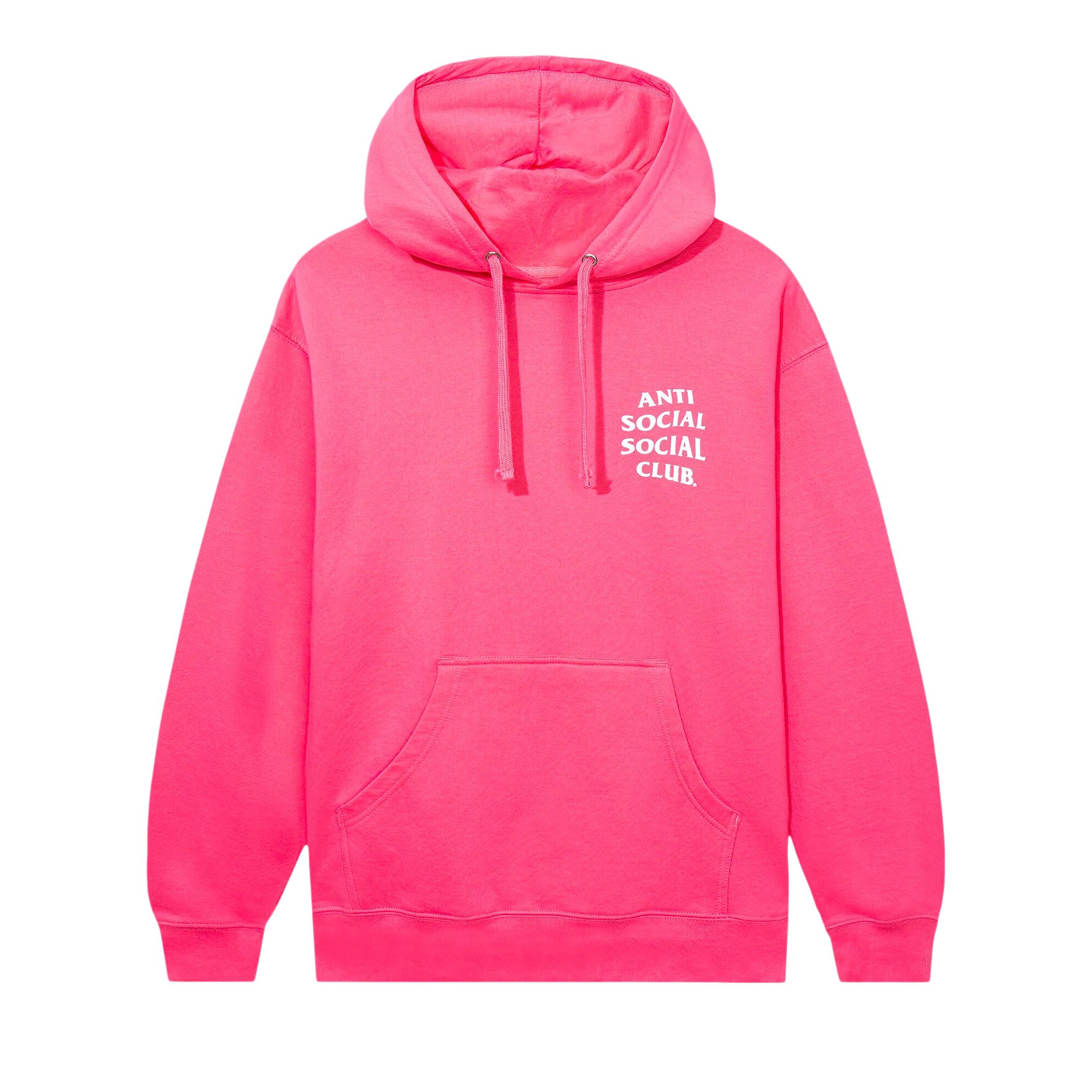 Pre-owned Anti Social Social Club Mind Games Hoodie 'neon Pink' | Men's Size M