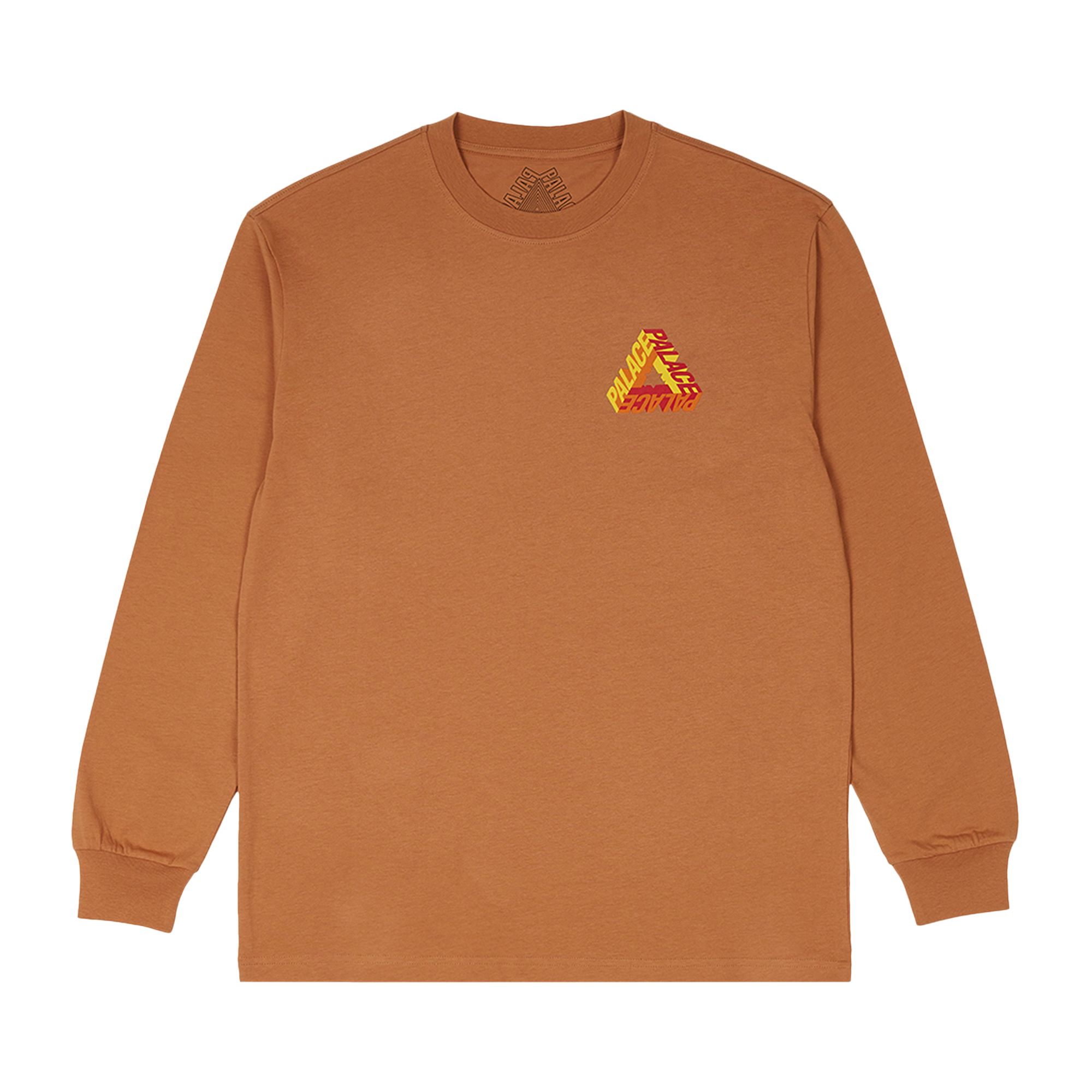 Pre-owned Palace P-3d Longsleeve 'melted Sugar' | Orange | Men's Size S