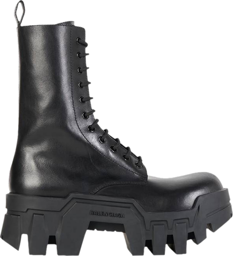 Buy Balenciaga Wmns Bulldozer Lace-Up Boot 'Black' - 671554 WBCQ0 
