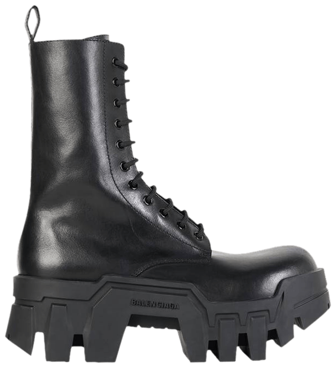 Balenciaga Wmns Bulldozer Lace-Up Boot 'Black'