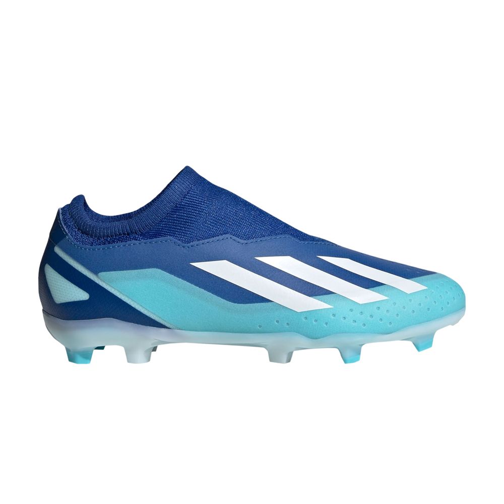adidas X Crazyfast.3 Laceless FG J 'Marinerush Pack' | Blue | Kid's Size 13