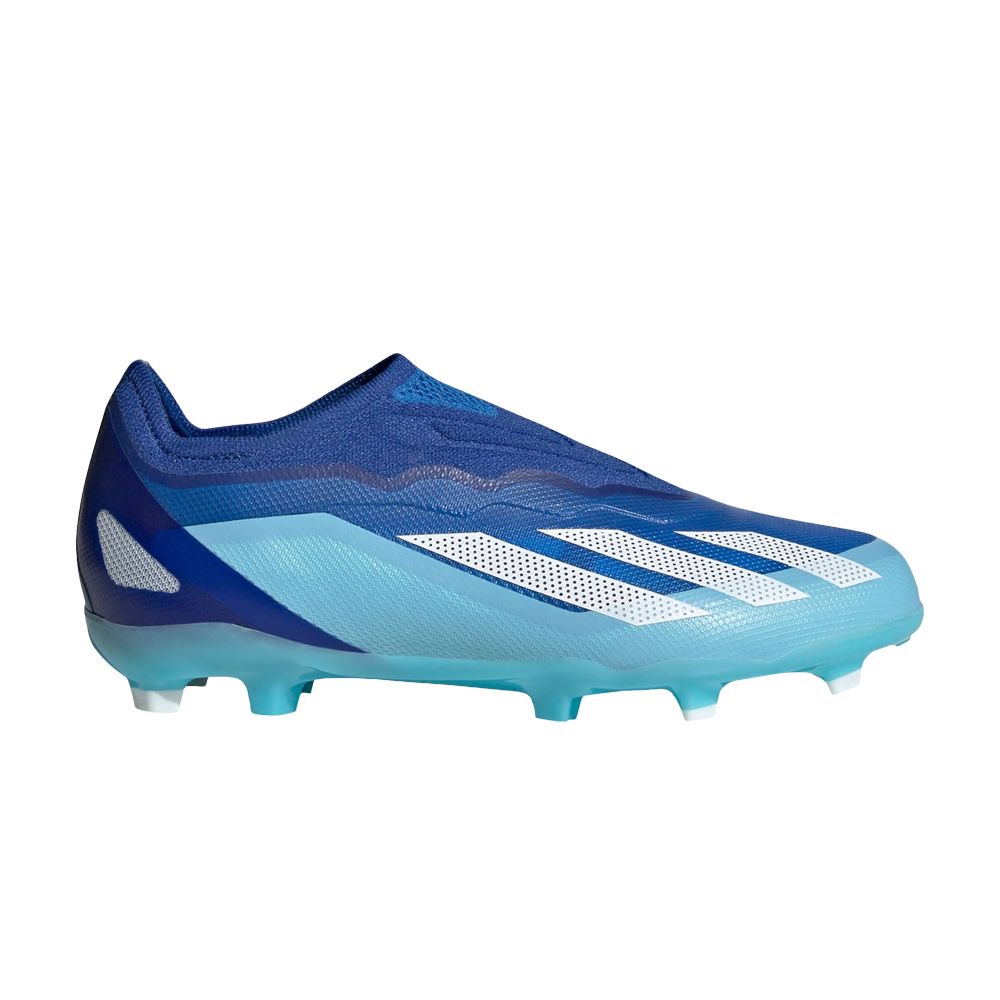 adidas X Crazyfast.1 Laceless FG J 'Marinerush Pack' | Blue | Kid's Size 1
